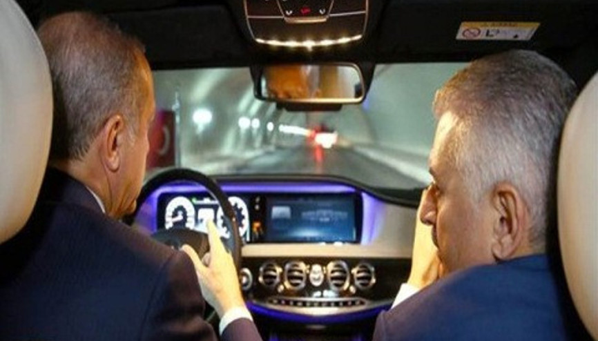 Cumhurbaşkanı Erdoğan Avrasya Tünelinde test sürüşü yaptı