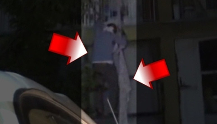 Yangında mahsur kalanlar, balkona bağladıkları çarşafla indi Yangında mahsur kalanlar, balkona bağladıkları çarşafla indi