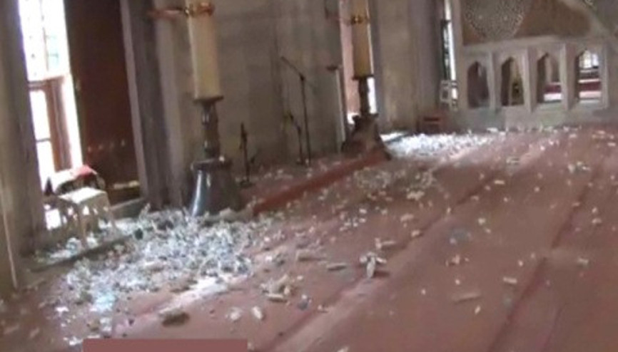 Bombalı saldırı sonrası Şehzade Camii bu hale geldi