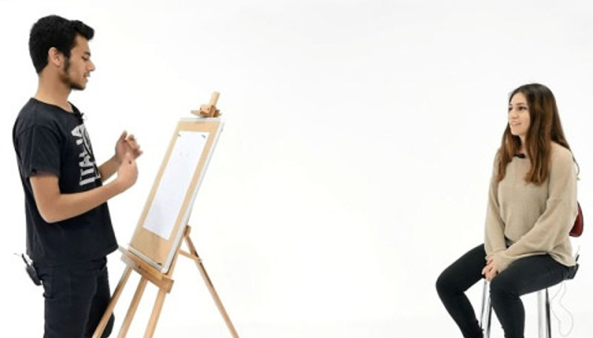 İlk kez portre çizmeyi denediler - BirDirBir