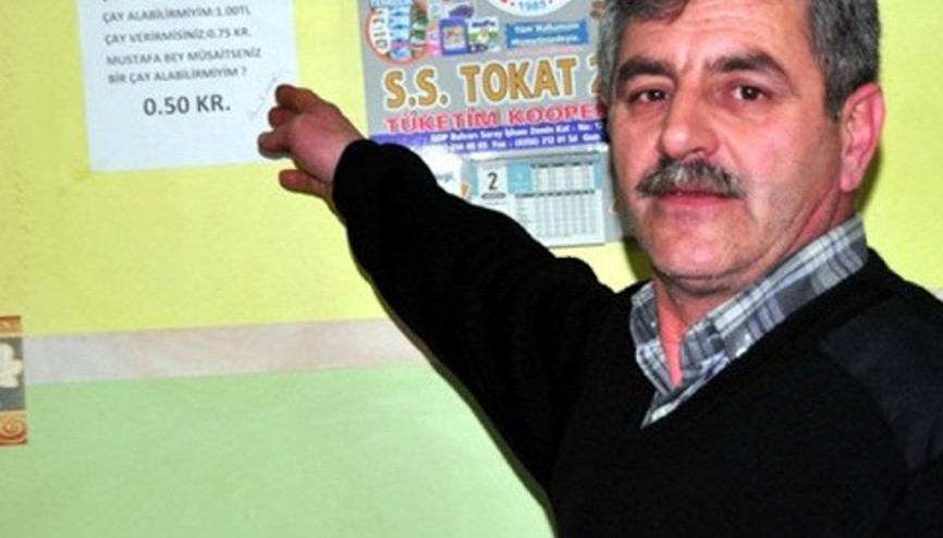 Çay isterken dikkat