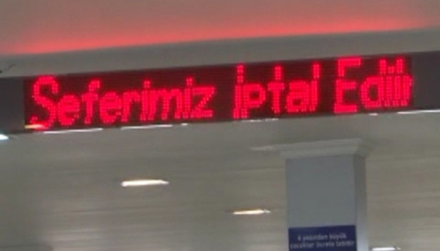 İDOnun tüm iç hat seferleri iptal