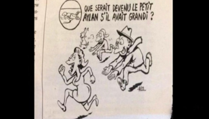 Charlie Hebdodan Aylan karikatürü: Tacizci olabilirdi