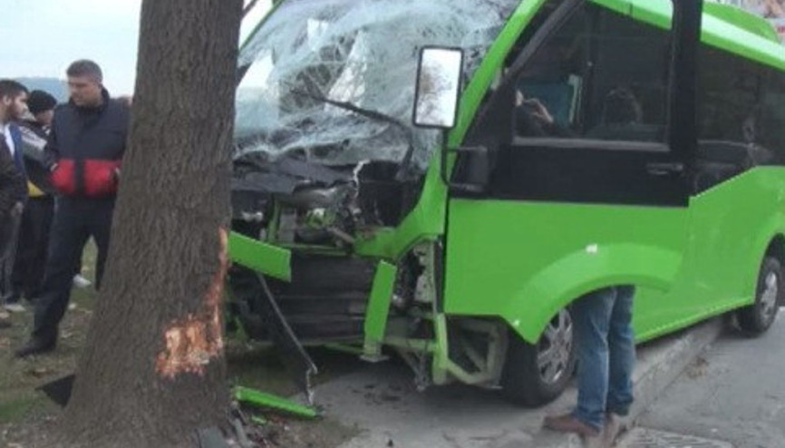 Sarıyerde minibüs kazası: 5 yaralı