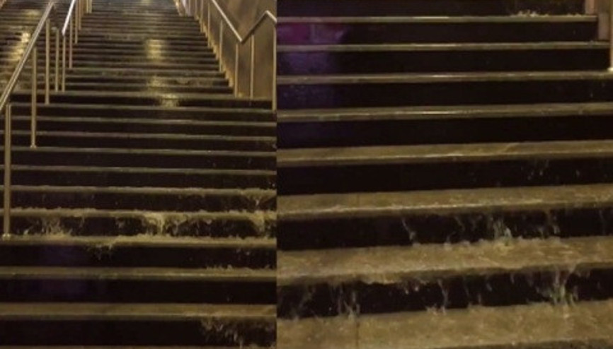 İstanbul Metrosunu sel bastı