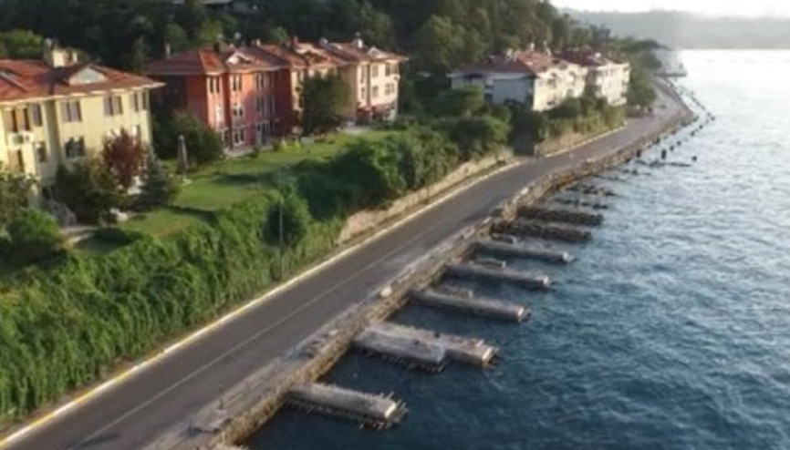 Çubuklu-Kanlıca arasına yeni kazıklı yaya yolu