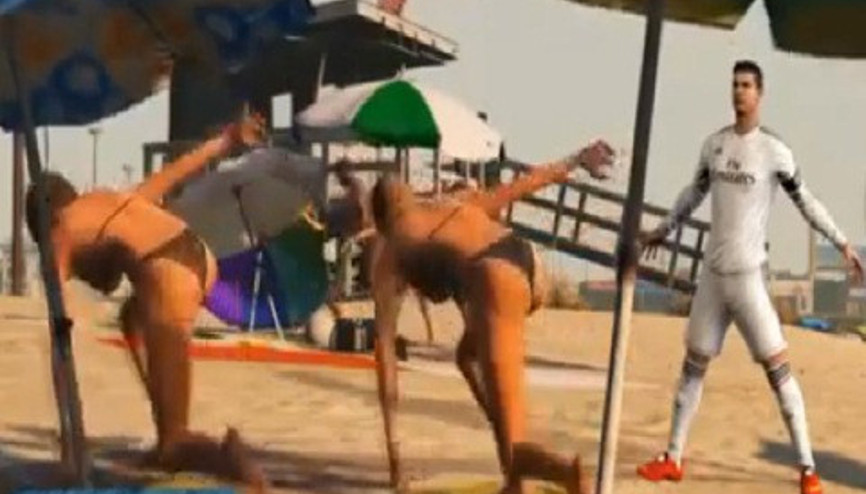 Cristiano Ronaldo’yu GTA 5’in içerisine koydular Cristiano Ronaldo’yu GTA 5’in içerisine koydular