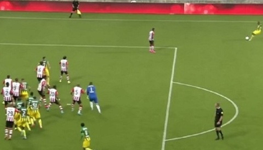 ADO Den Haag kalecisi Hansenden inanılmaz gol
