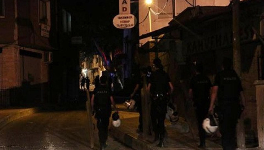 Beyoğlunda polis-eylemci gerginliği