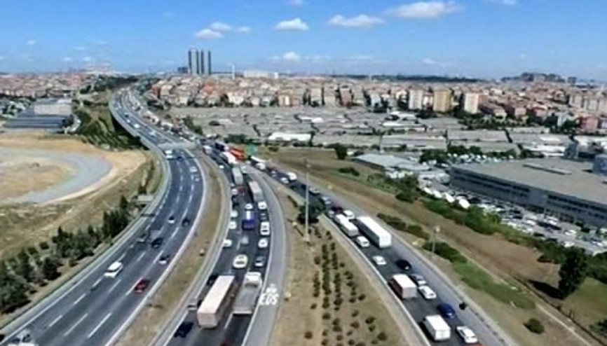 İstanbul trafiği Drone ile görüntülendi
