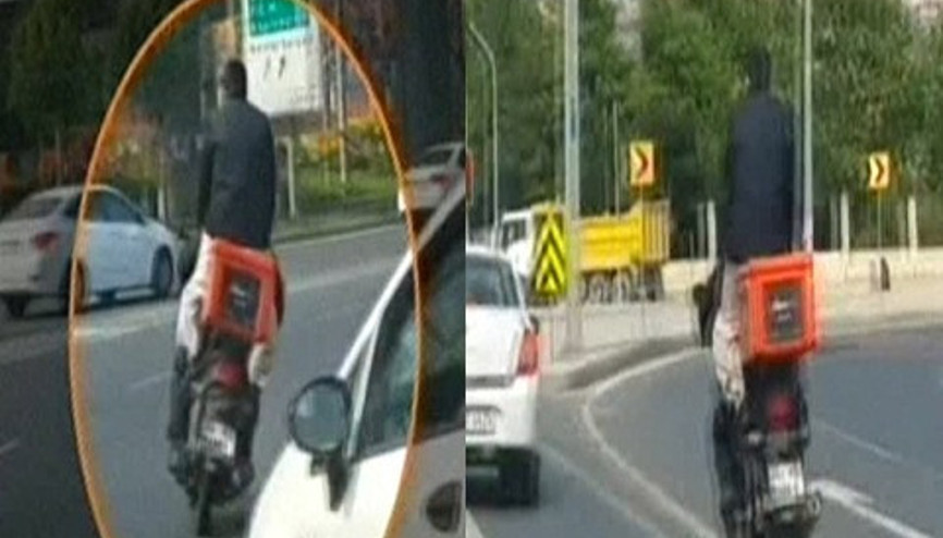 Kağıthanedeki tehlikeli yolculuk kamerada Kağıthanedeki tehlikeli yolculuk kamerada