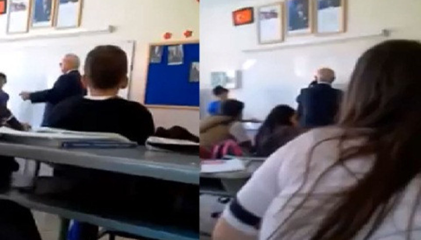 Okul Müdürü, öğrencisinin kafasıyla tahtayı sildi Okul Müdürü, öğrencisinin kafasıyla tahtayı sildi