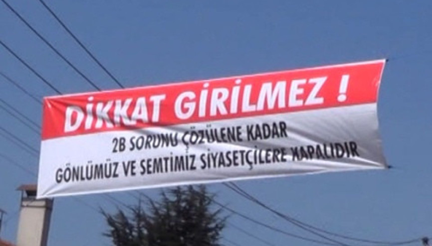 Bu mahalle siyasilere yasak Bu mahalle siyasilere yasak
