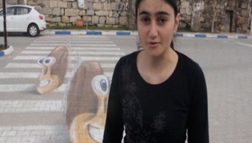 Türkiyenin ilk üç boyutlu yaya geçidi Seferihisarda