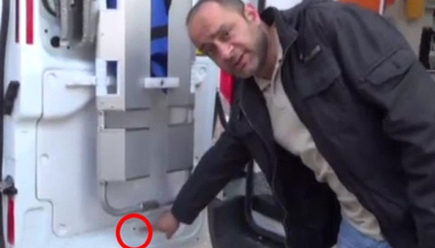 Hasta almaya giden ambulansa kurşun yağmuru