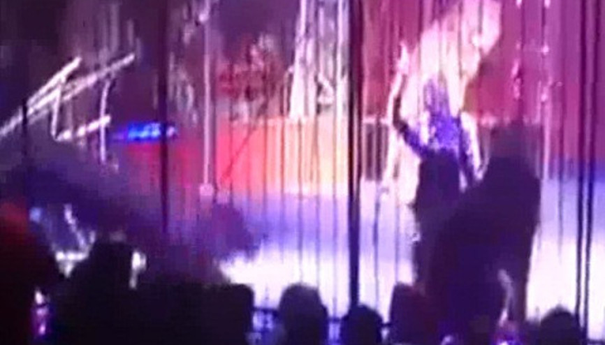 Genç kadın sirkte aslanın saldırısına uğradı