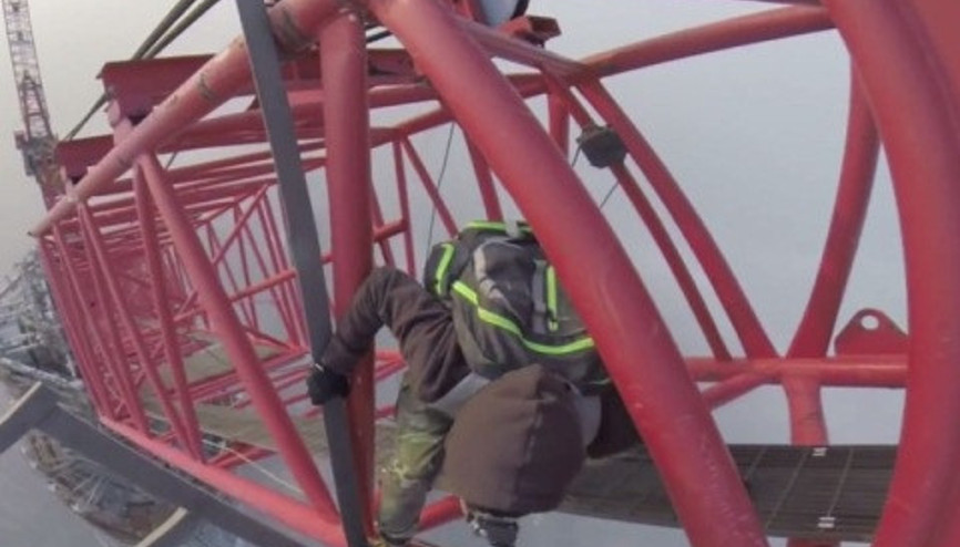 632 metre yükseklikte adrenalin tutkusu