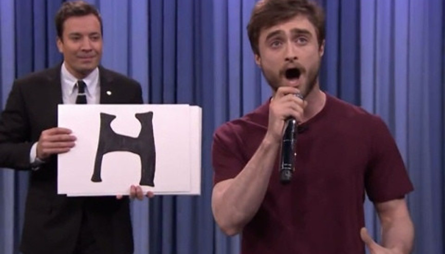 Daniel Radcliffeten alfabetik rap performansı