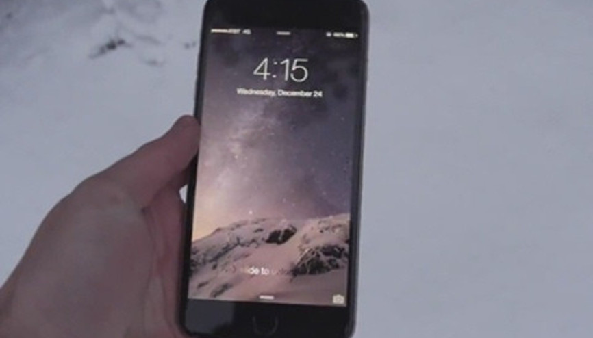 İPhone 6 Plus karda bekletilince...
