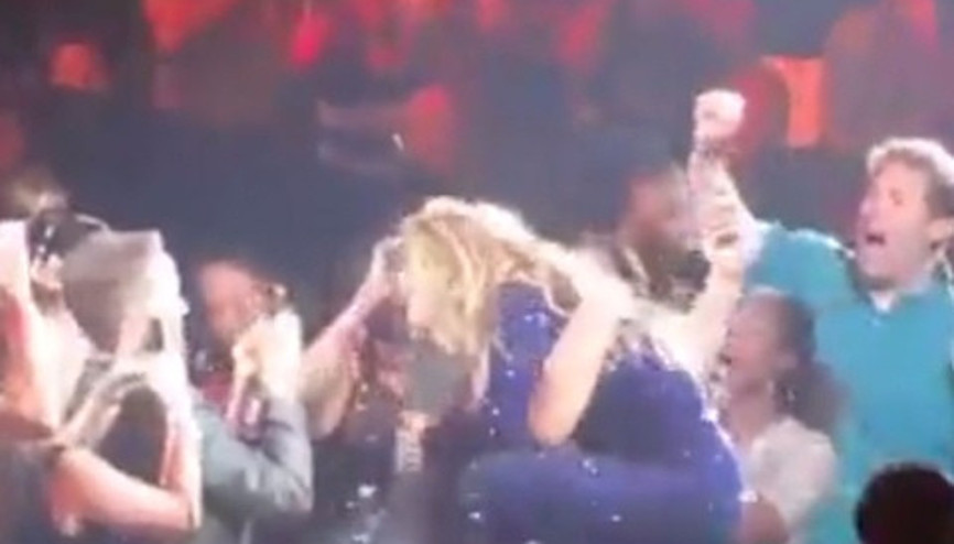 Beyonce hayranının kendinden geçtiği anlar