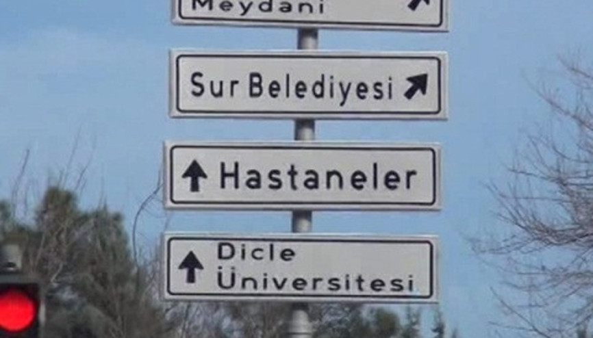 Diyarbakırda yön tabelaları Şeyh Said olarak değiştirildi