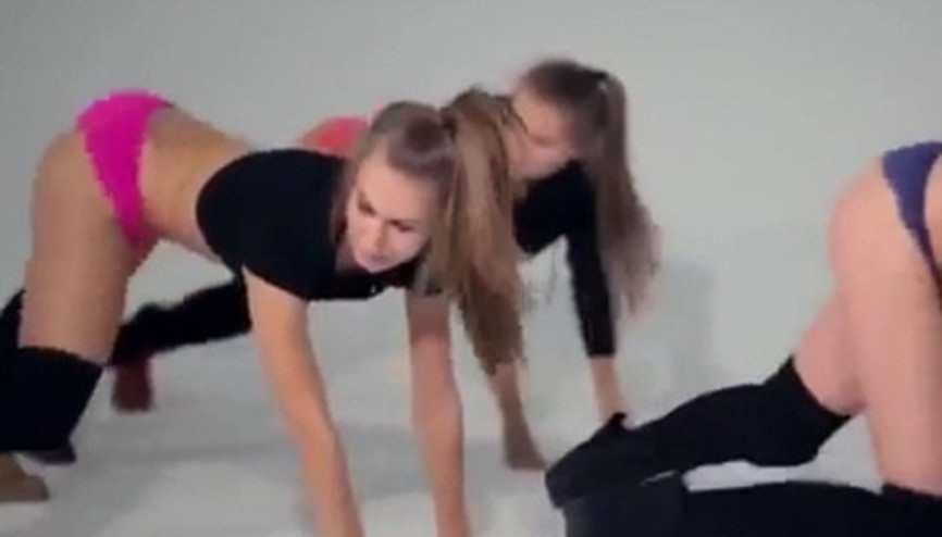 Rus kızlarından akıllara zarar twerk dansı