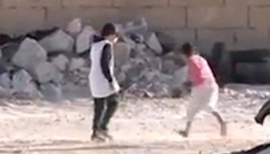 Dünyanın konuştuğu görüntü meğer bir film sahnesiymiş