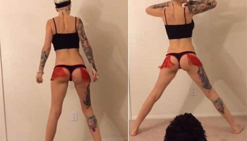 Bu köpek sahibinin twerk yapmasını istemiyor