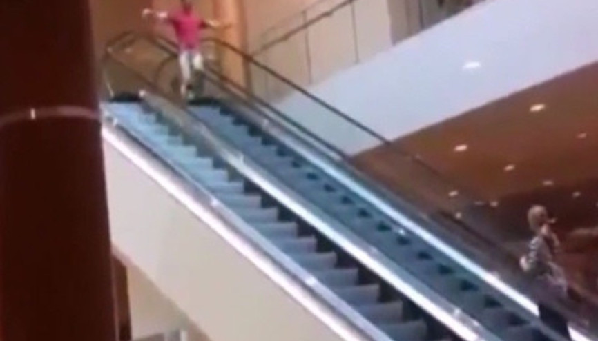 Uçmaya çalıştı, yere çakıldı