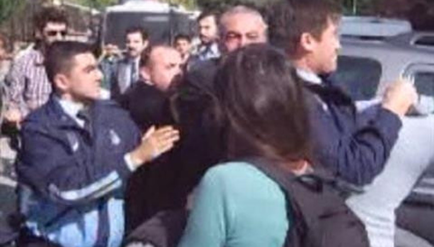 Validebağda zabıta - eylemci kavgası