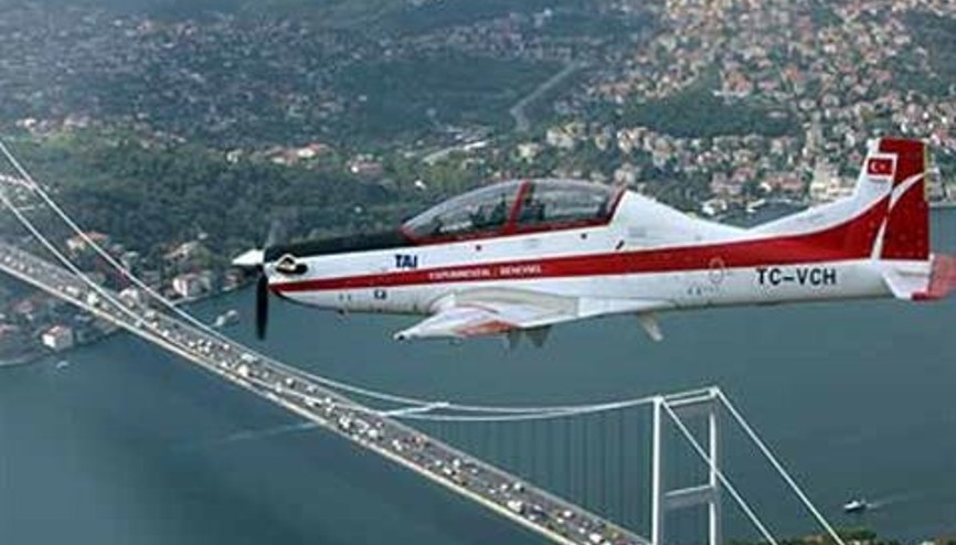 Yerli uçak Hürkuş İstanbulda