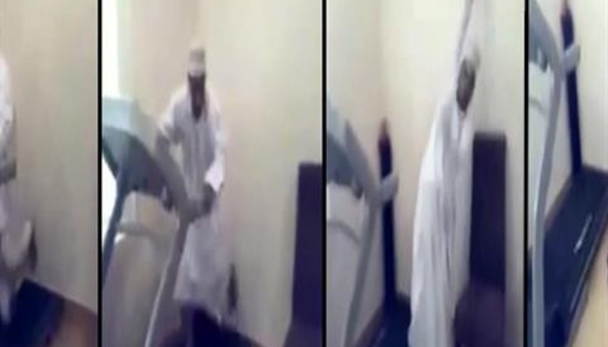Koşu bandına ilk defa çıkan adamın zor anları