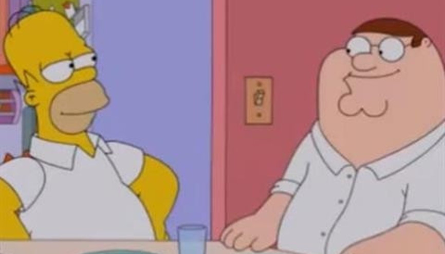 The Simpsons ve Family Guydan ortak bölüm