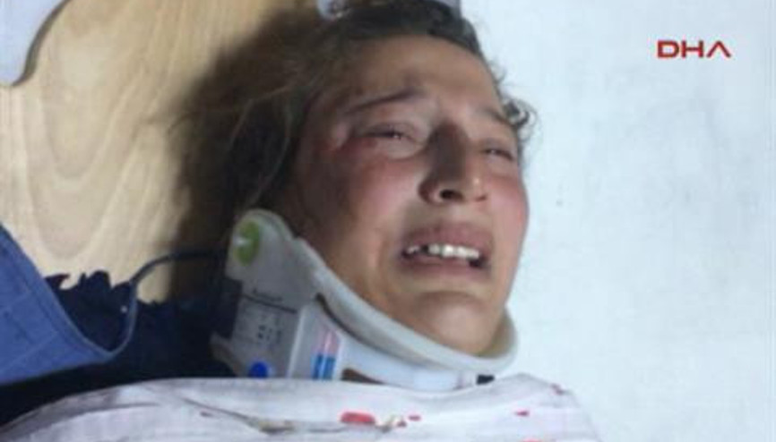 Hamile kadın köye gitmek istemeyince eşi ayaklarını ezdi Hamile kadın köye gitmek istemeyince eşi ayaklarını ezdi