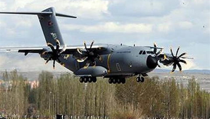 İlk Airbus A 400M askeri nakliye uçağı Kayseride