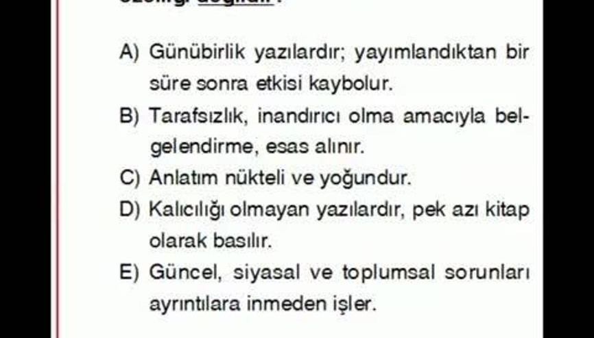 TÜRK DİLİ VE EDEBİYATI SORULARININ ÇÖZÜMLERİ