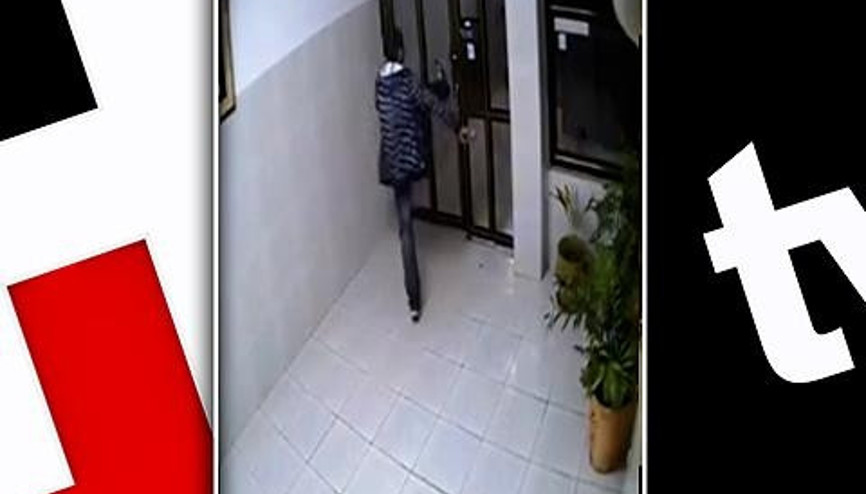 SARHOŞ ADAMIN KAPIYLA ZOR ANLARI