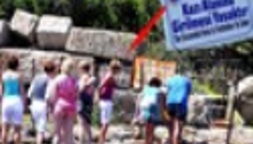 BODRUMDA TURİSTLER TARİHİ ADAYA BÖYLE GEÇİYOR