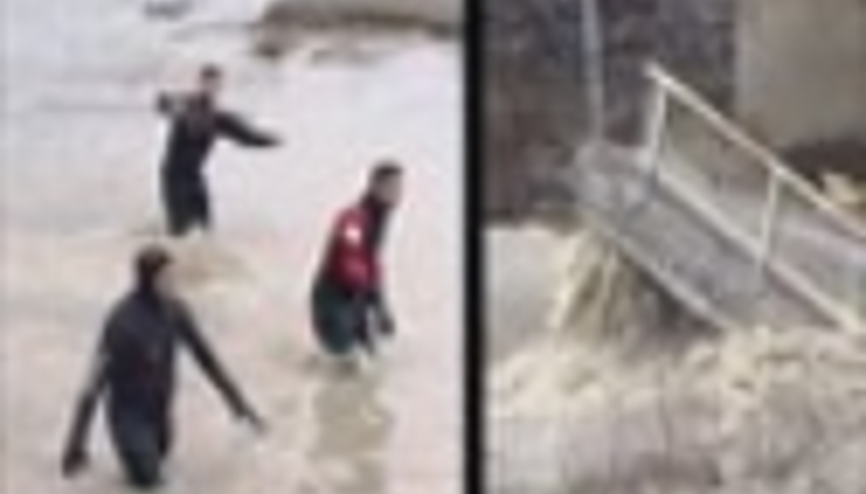 FİLYOS ÇAYINDA KAYBOLANLARI BÖYLE ARADILAR