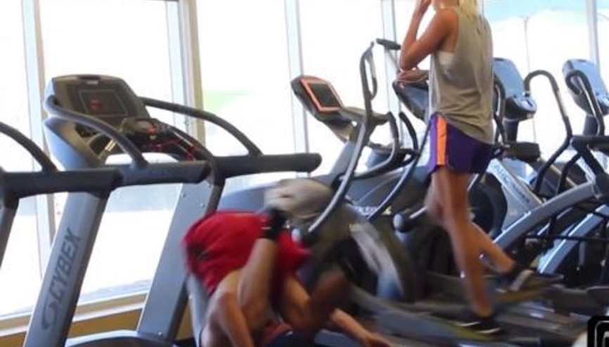Bu adam spor salonlarını çok yanlış anlamış