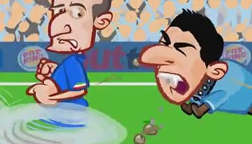 19 saniyede İtalya - Uruguay maçı