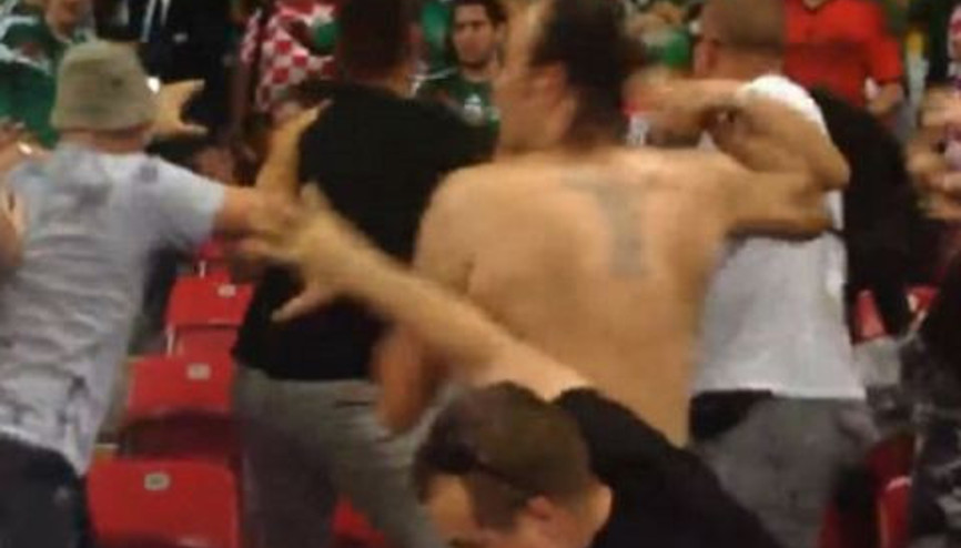 Meksika Hırvatistan maçında tribünler karıştı