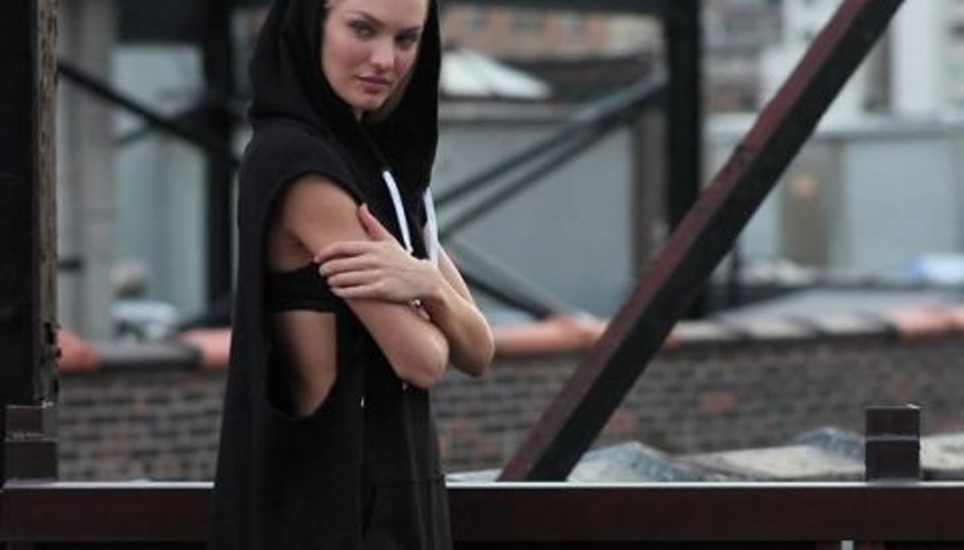 Ünlü model Candice Swanepoel ile çekimdeyiz