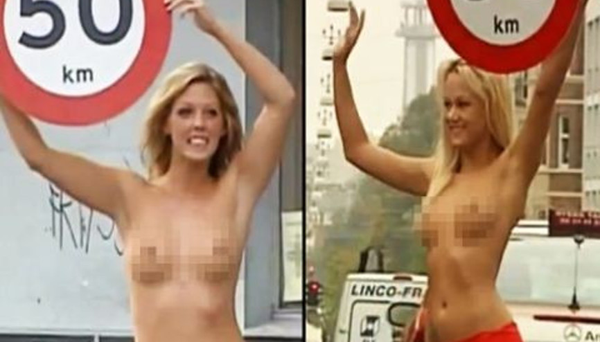 Hız limiti için çıplak kız uygulaması şehri felç etti