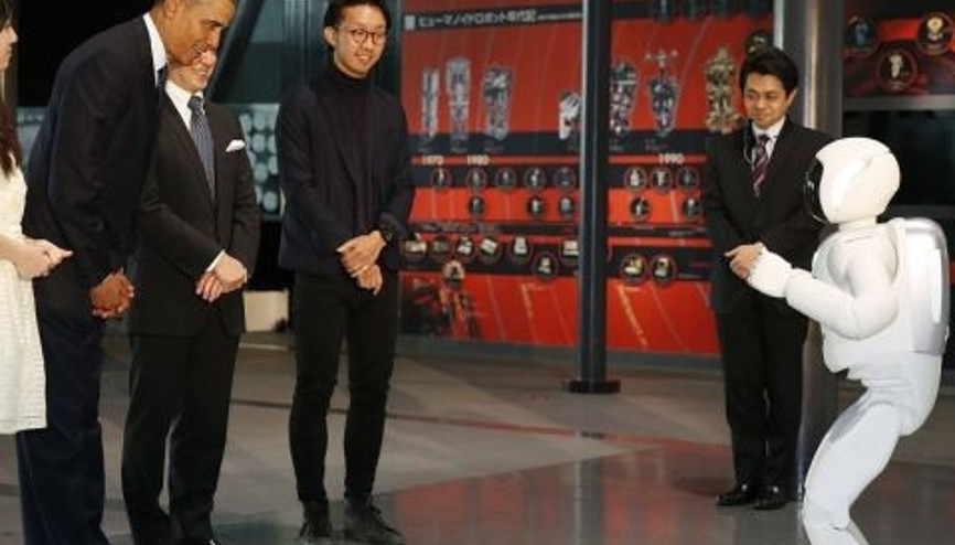 Şahsına münhasır robot Asimo Obamayı konuk ederse