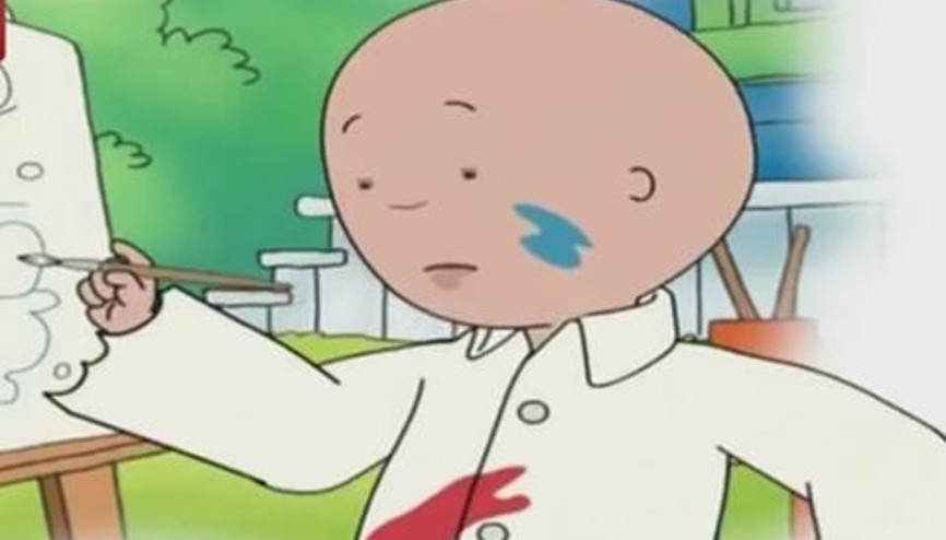 Caillou - Resim Yaparsa