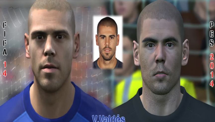 FIFA 14 vs PES 2014 Barcelona Yüzler