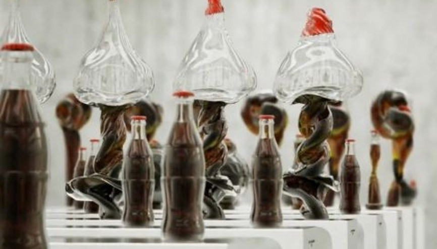 Dans Eden Kola Şişeleri