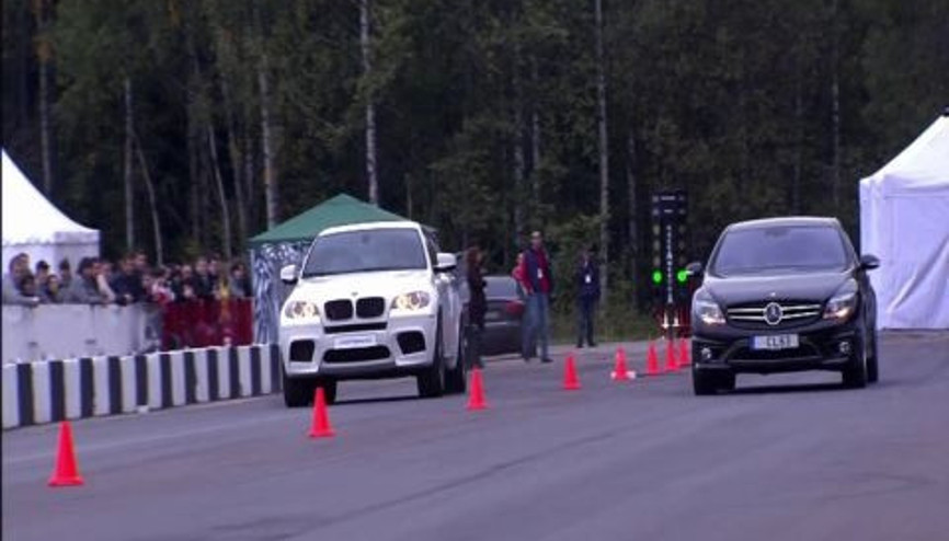 BMW X6M Evotech Mercedes-Benz CL63 AMGye Karşı