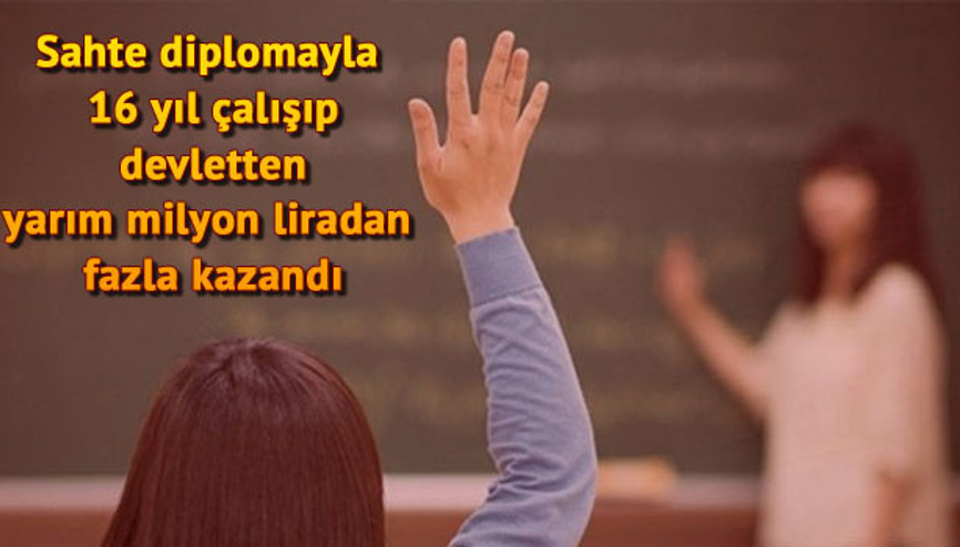 Sahte öğretmen kendini ihbar etti